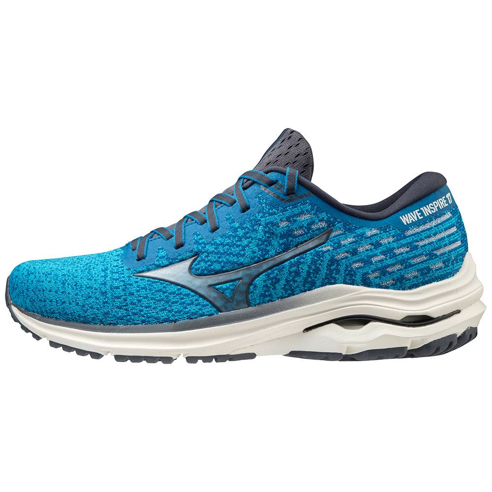 Mizuno Men's Wave Inspire 17 WAVEKNIT Running Shoes Blue (411307-CQW)